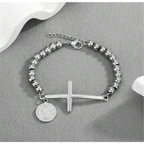 Cross Beaded Bracelet - Picture 5 of 5